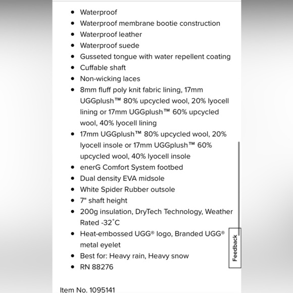 Ugg Adirondack lll Boots Size 8.5 NWT - Picture 4 of 15